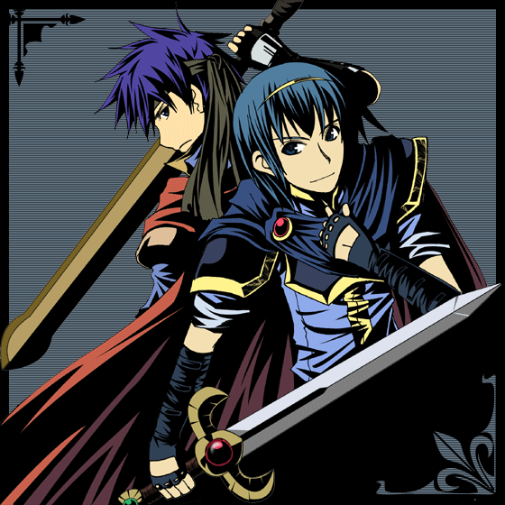 ike and marth (fire emblem and 3 more) drawn by rasu