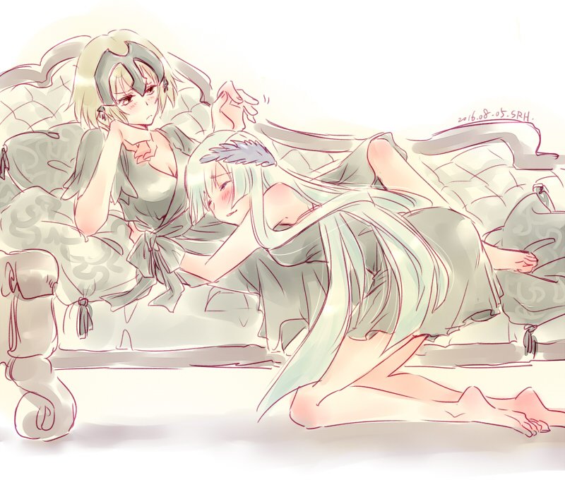 jeanne d'arc alter and brynhild (fate and 3 more) drawn by musukichi
