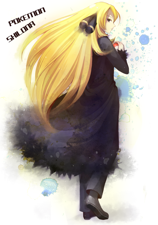 cynthia (pokemon and 1 more) drawn by sasasasa