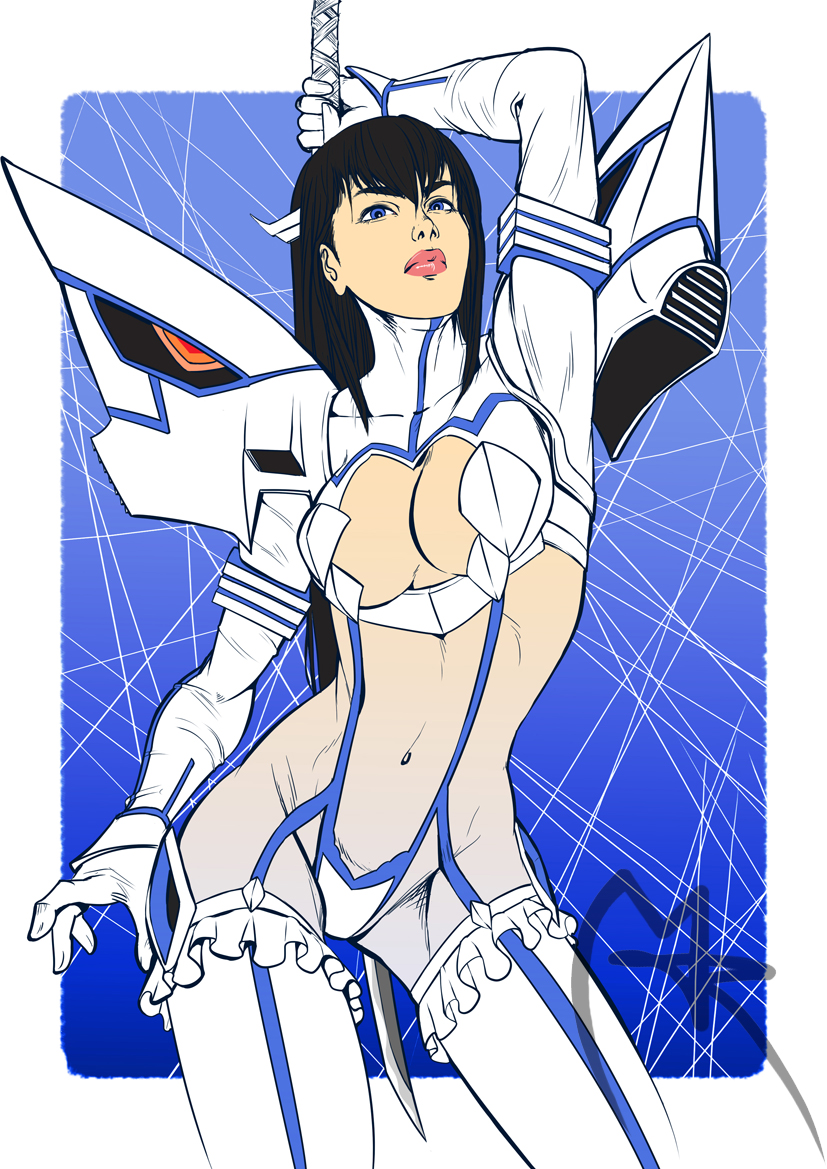 kiryuuin satsuki and junketsu (kill la kill) drawn by royzart