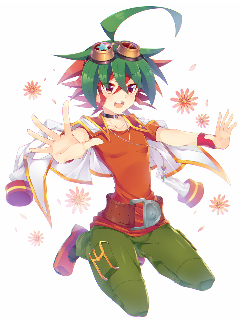 sakaki yuya (yu-gi-oh! and 1 more) drawn by rento_(rukeai)
