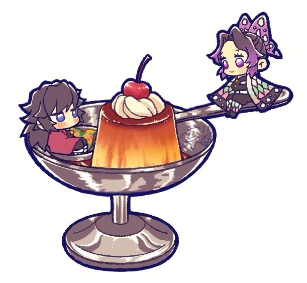 kochou shinobu and tomioka giyuu (kimetsu no yaiba) drawn by confettocandy