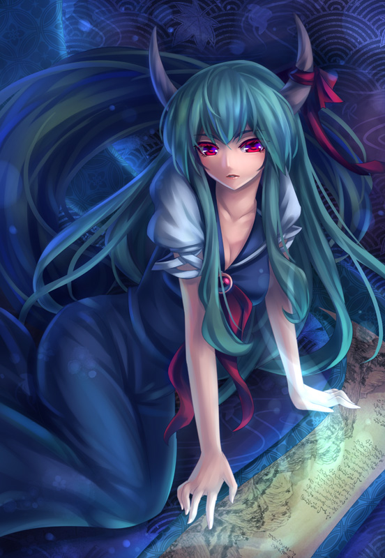 kamishirasawa keine and ex-keine (touhou) drawn by kaizeru