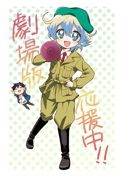 nia teppelin and simon (tengen toppa gurren lagann) drawn by mizutama