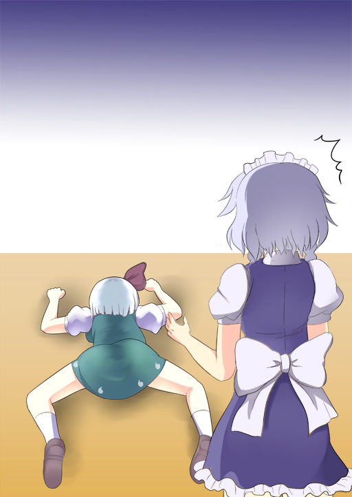 izayoi sakuya and konpaku youmu (touhou) drawn by greave_(asterism)