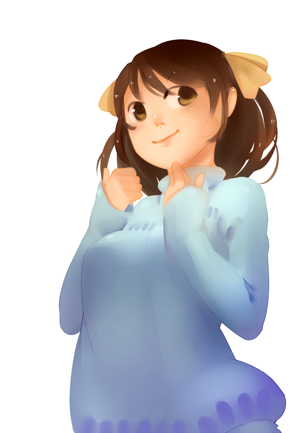 suzumiya haruhi (suzumiya haruhi no yuuutsu) drawn by 3four
