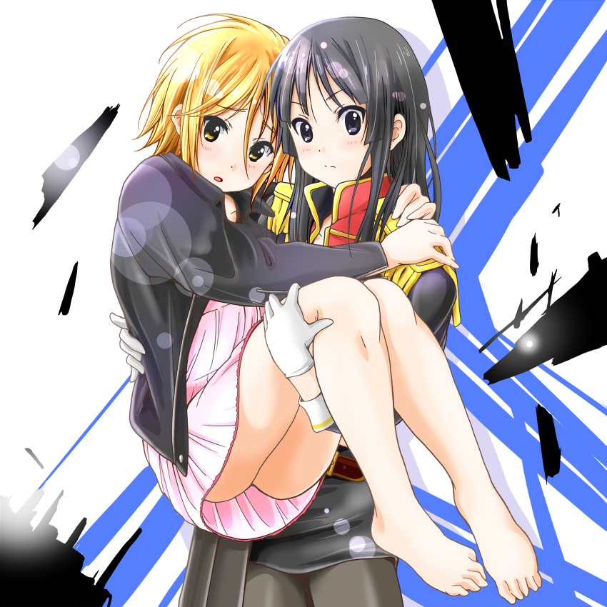 akiyama mio and tainaka ritsu (k-on!) drawn by sawanatsu_mikan