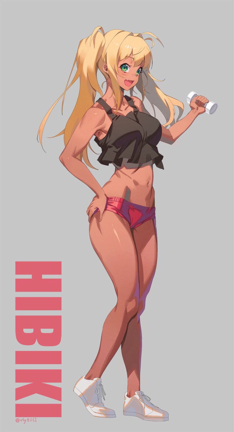 sakura hibiki (dumbbell nan kilo moteru?) drawn by olys