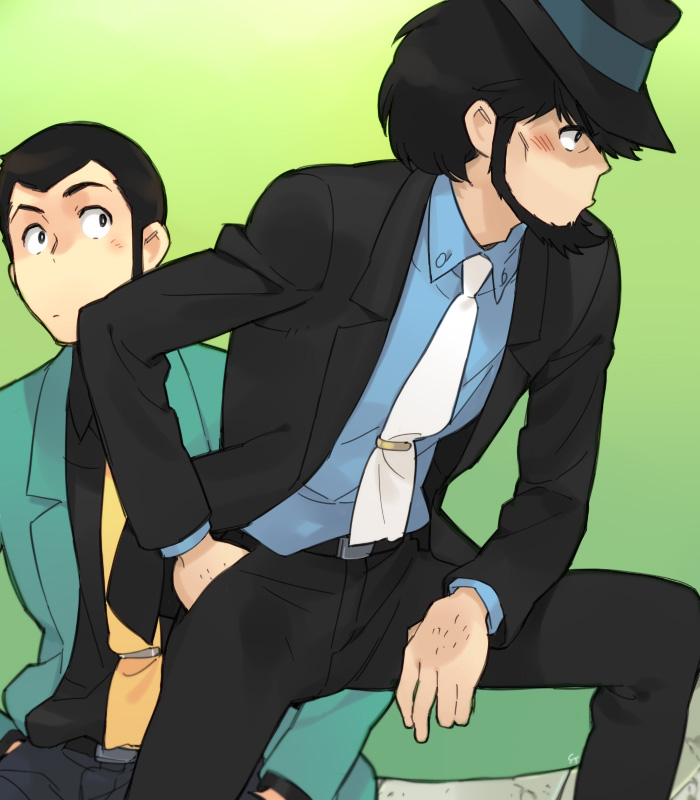 arsene lupin iii and jigen daisuke (lupin iii) drawn by toujou_sakana