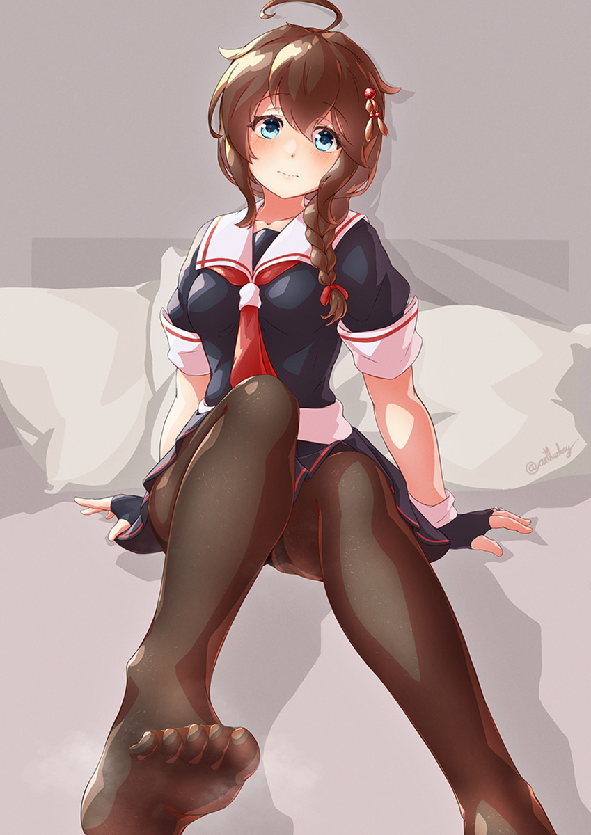 shigure (kantai collection) drawn by arthur_ko