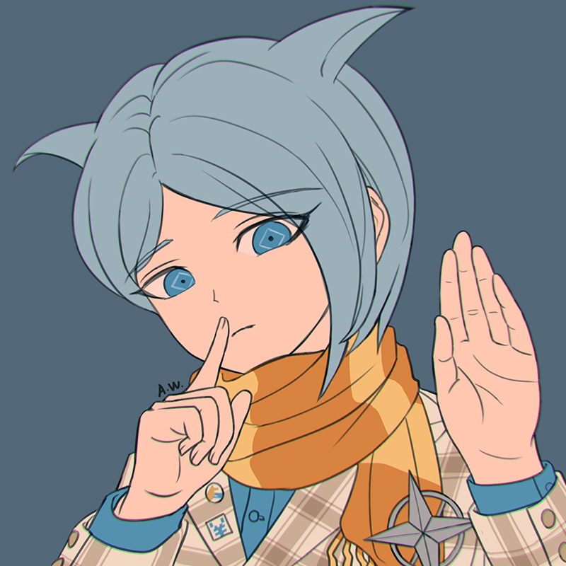 shingetsu nagisa (danganronpa and 1 more) drawn by suika_no9