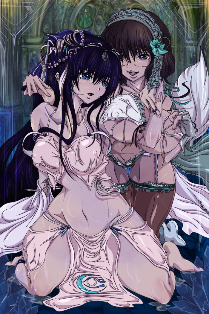 marina ismail and shirin bakhtiar (gundam and 1 more) drawn by madhatter_hello