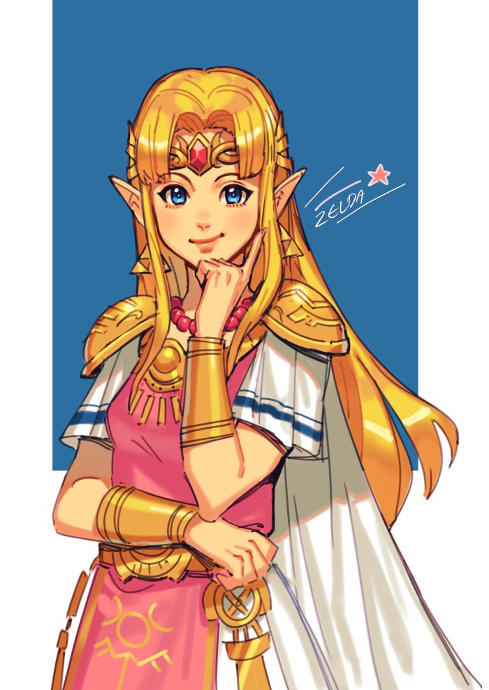 princess zelda (the legend of zelda and 2 more) drawn by mella