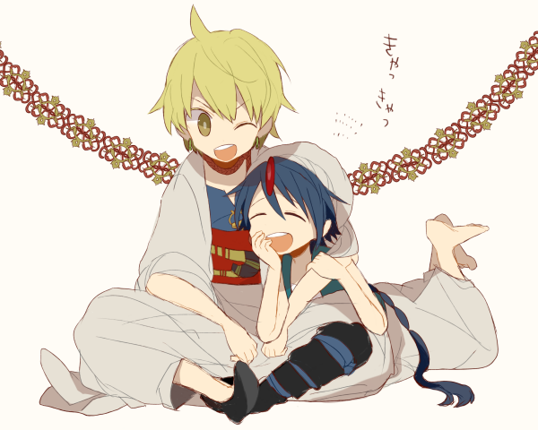 aladdin and alibaba saluja (magi the labyrinth of magic) drawn by toco_(7037034)