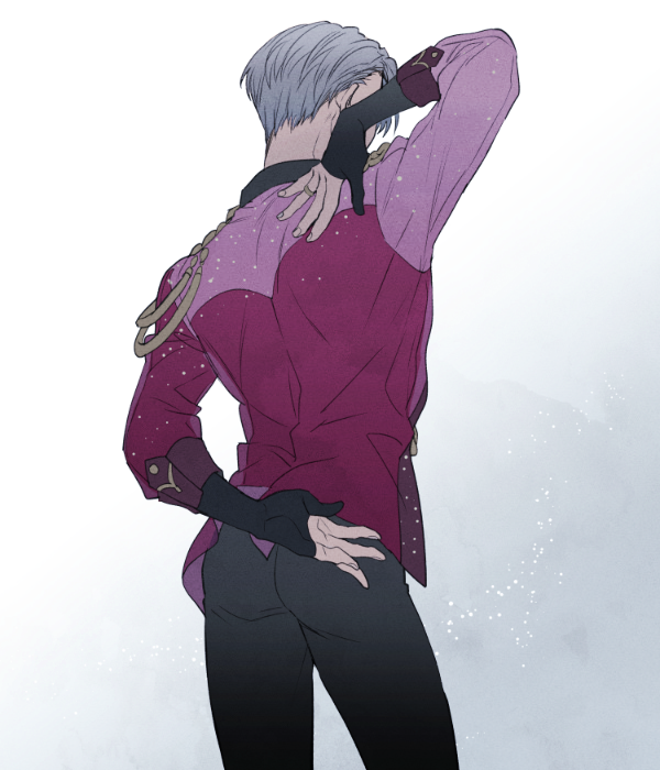 viktor nikiforov (yuri!!! on ice) drawn by kuroemon