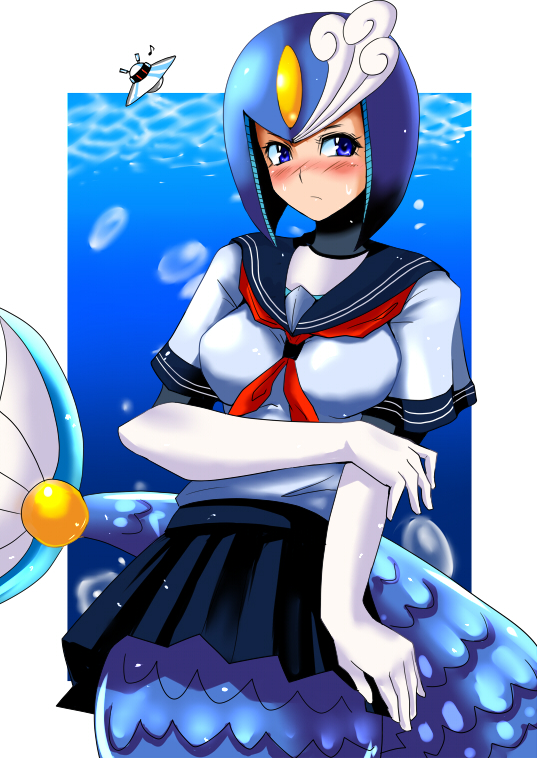 splash woman and galaxy man (mega man and 1 more) drawn by youhei_(testament)