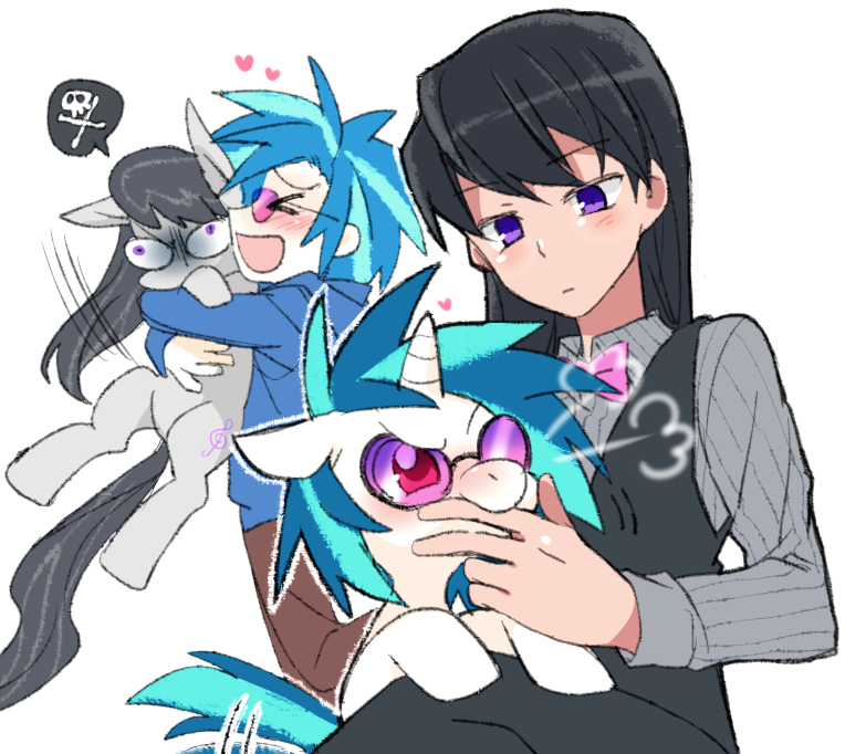 octavia melody and vinyl scratch (my little pony and 1 more) drawn by re_ghotion