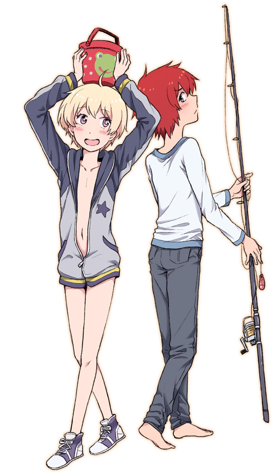 haru and sanada yuki (tsuritama) drawn by naruko_(nalcoro)