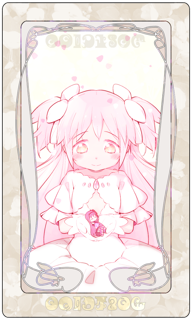 akemi homura, kaname madoka, ultimate madoka, and akuma homura (mahou shoujo madoka magica and 1 more) drawn by muhogame