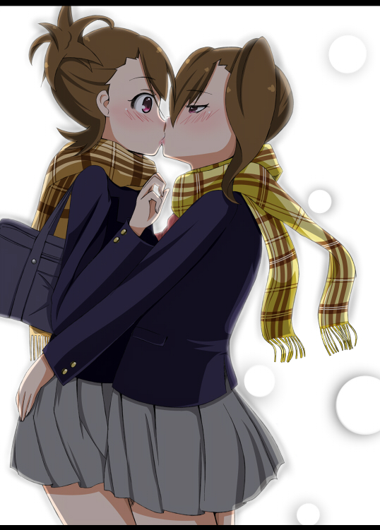 futami mami and futami ami (idolmaster) drawn by michitose_michiru