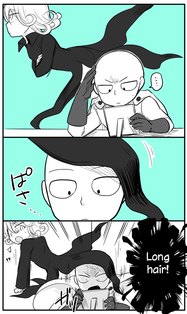 tatsumaki and saitama (one-punch man) drawn by rikka_(web)