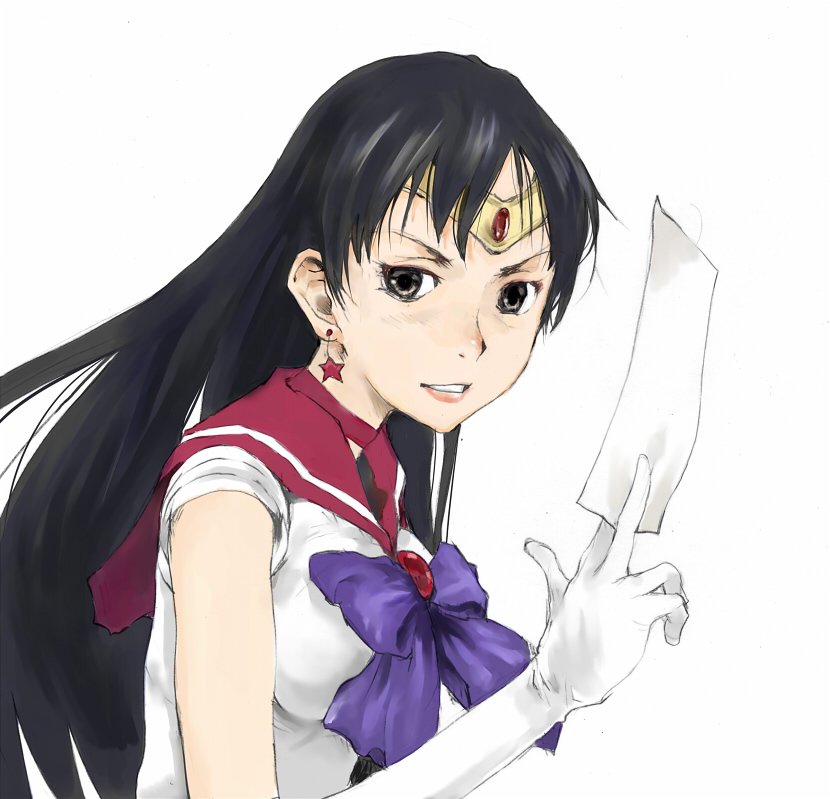 hino rei and sailor mars (bishoujo senshi sailor moon) drawn by tamaoki_benkyou