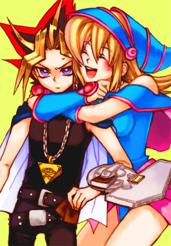 dark magician girl and yami yugi (yu-gi-oh! and 1 more)
