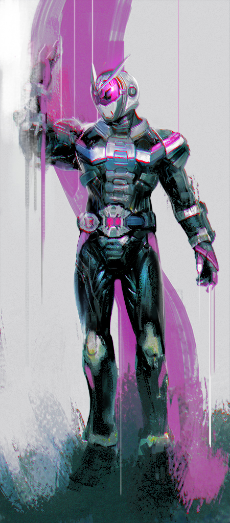 kamen rider zi-o (kamen rider and 1 more) drawn by weichi_chen