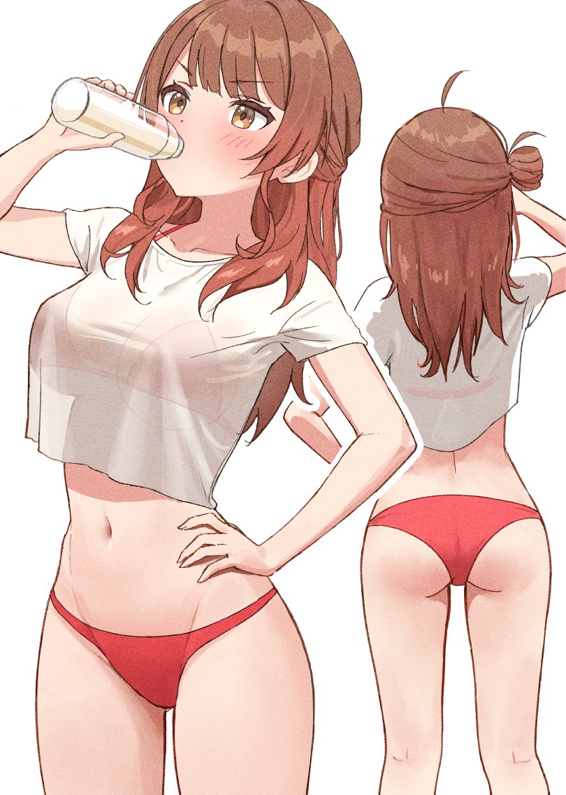 hanami ume (idolmaster and 1 more) drawn by hoshinopurin