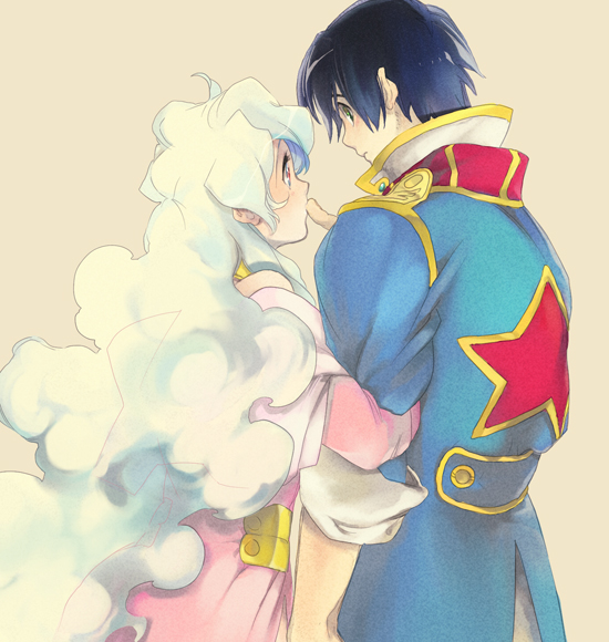 nia teppelin and simon (tengen toppa gurren lagann) drawn by kanke_(yonkuma)