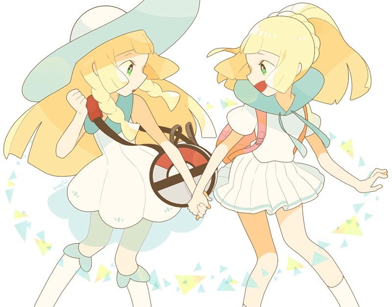 lillie (pokemon and 1 more) drawn by mochi730