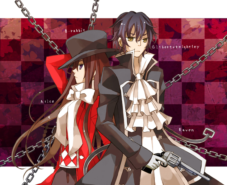 alice and gilbert nightray (pandora hearts) drawn by cro_(no-pixiv-no-life)