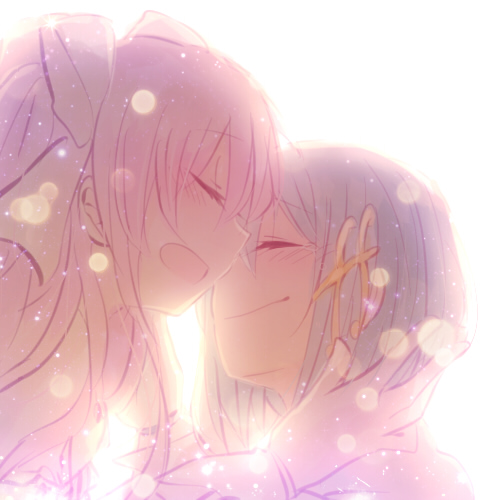 kaname madoka, miki sayaka, and ultimate madoka (mahou shoujo madoka magica and 1 more) drawn by mizuki_(flowerlanguage)