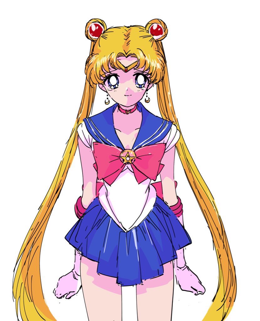 tsukino usagi and sailor moon (bishoujo senshi sailor moon and 1 more) drawn by murimajimuri