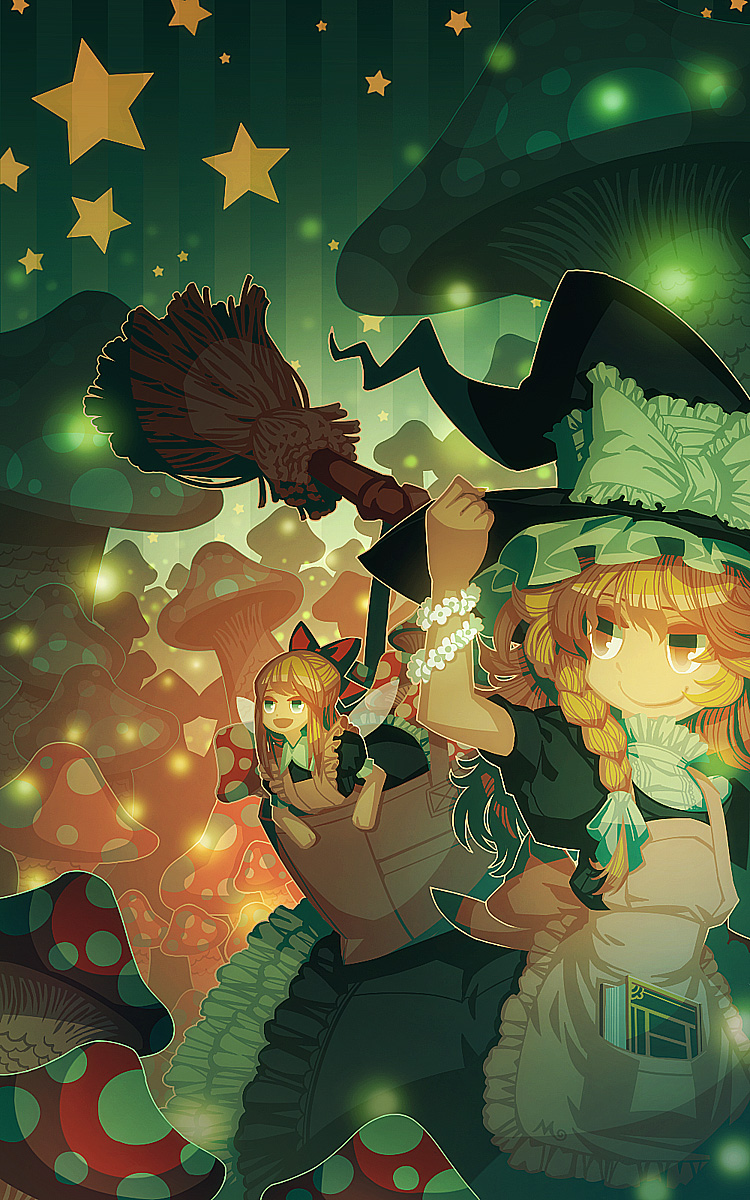 kirisame marisa and shanghai doll (touhou) drawn by zounose