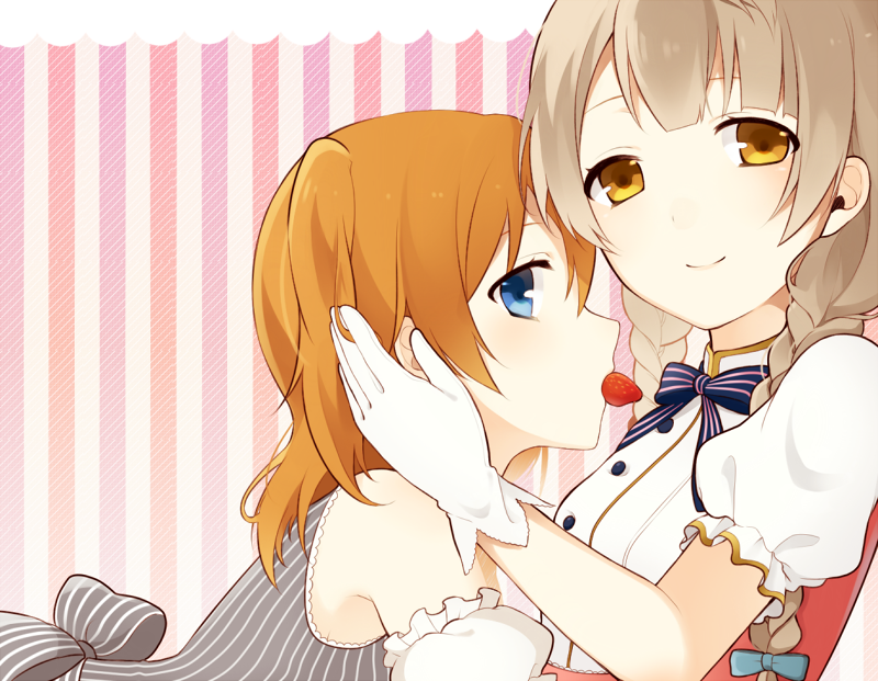 minami kotori and kosaka honoka (love live! and 1 more) drawn by chisumi