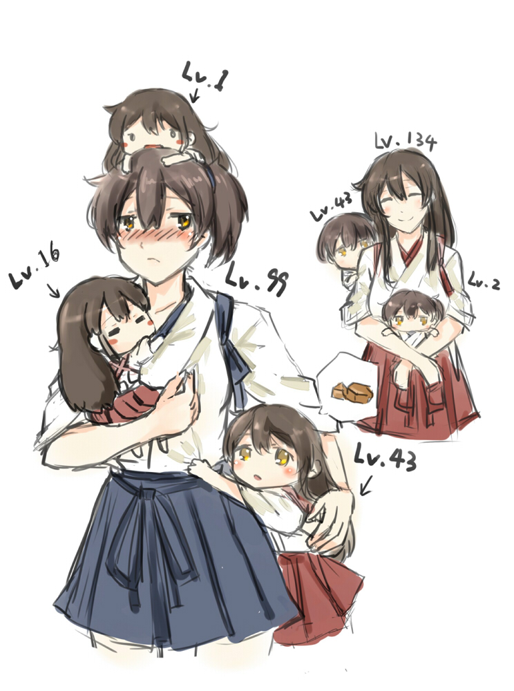 kaga and akagi (kantai collection) drawn by sayo_(asahisayo)