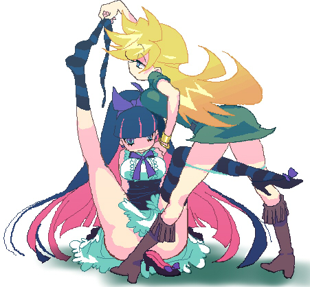 stocking and panty (panty & stocking with garterbelt) drawn by castella