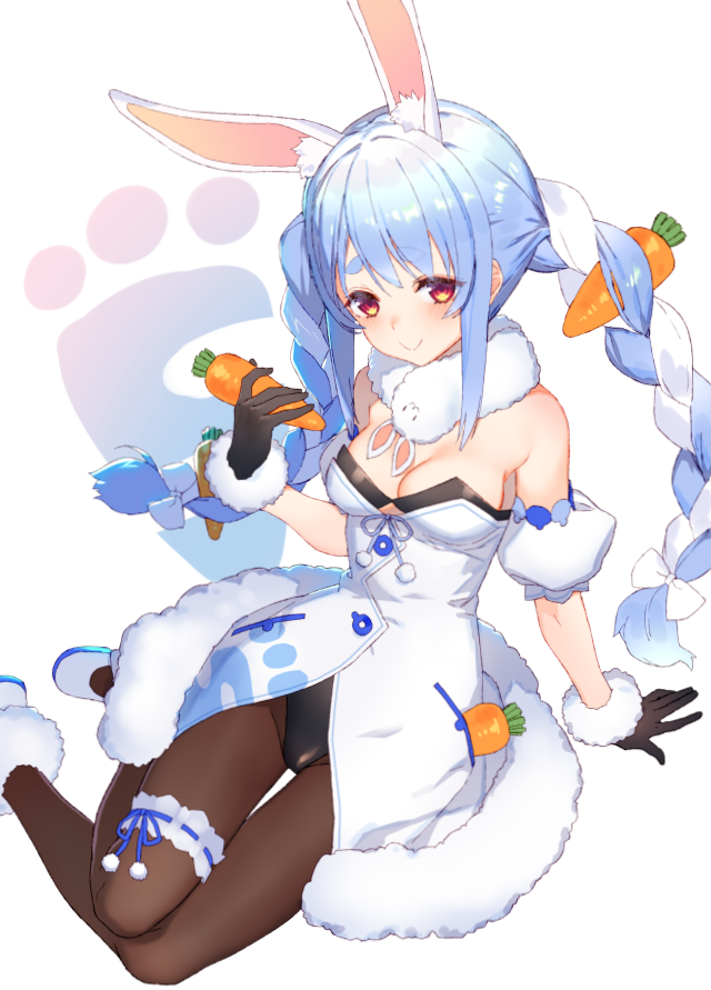 usada pekora and don-chan (hololive) drawn by izumi_sai