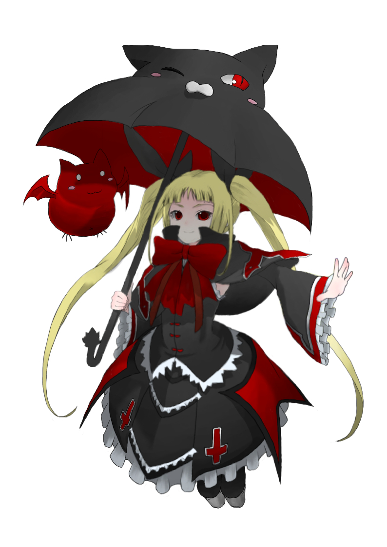 rachel alucard, gii, and nago (blazblue) drawn by kyamerontaisa