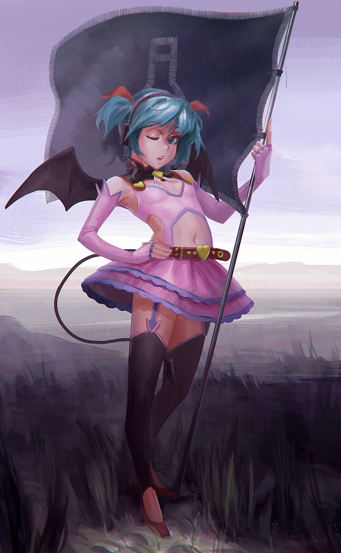 hatsune miku (vocaloid and 1 more) drawn by doyora