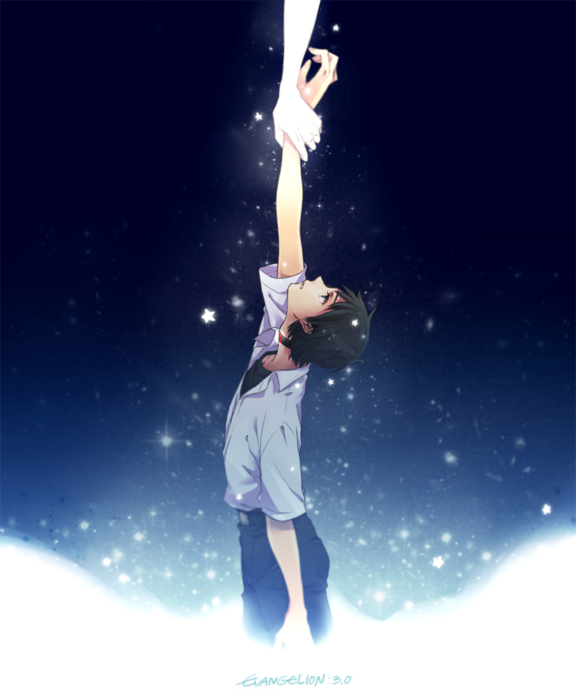 ikari shinji and nagisa kaworu (neon genesis evangelion and 2 more) drawn by kurashiki_(kas0)