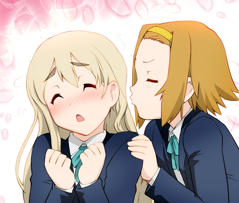 tainaka ritsu and kotobuki tsumugi (k-on!) drawn by ueyama_michirou