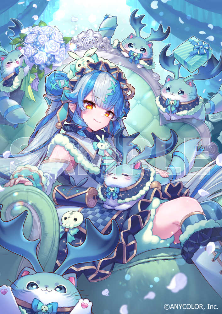 twisty amanozako and spiritmate (nijisanji and 1 more) drawn by hitsuji_oshipu