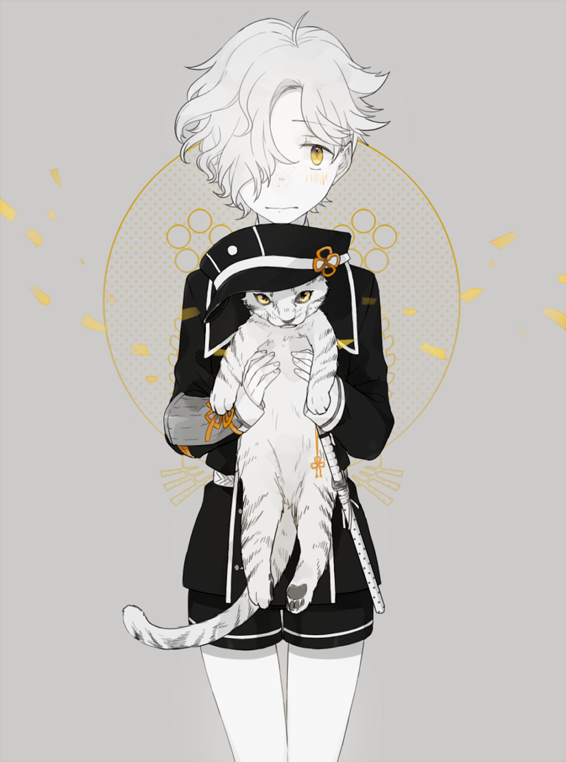 gokotai and gokotai's tigers (touken ranbu) drawn by o-ishi