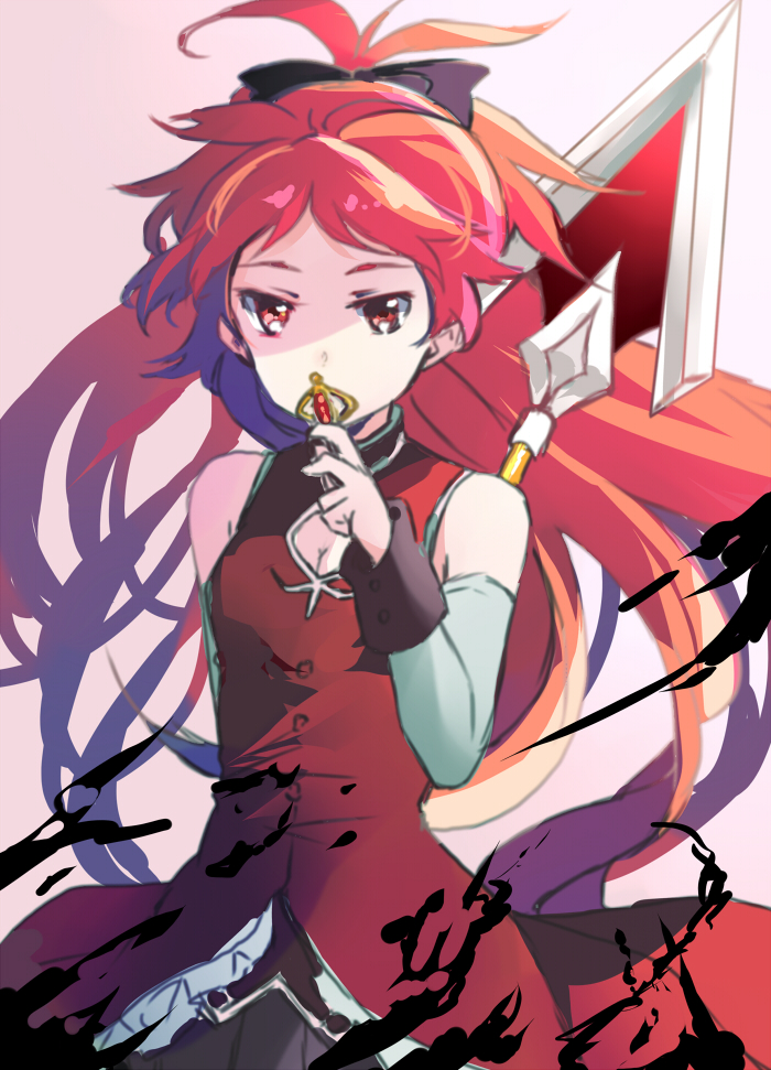 sakura kyoko (mahou shoujo madoka magica) drawn by christy_mii