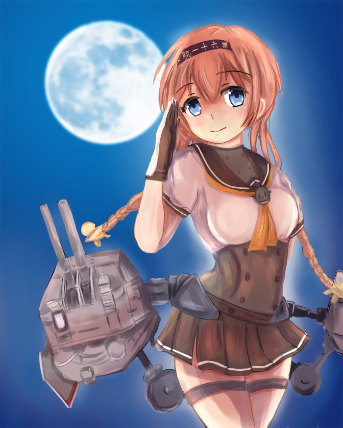 teruzuki and chou-10cm-hou-chan (kantai collection) drawn by ynos