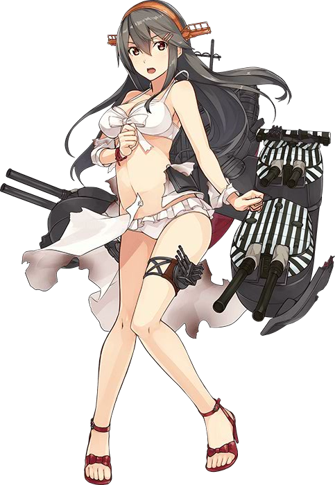 haruna kai ni and haruna (kantai collection) drawn by konishi_(koconatu)