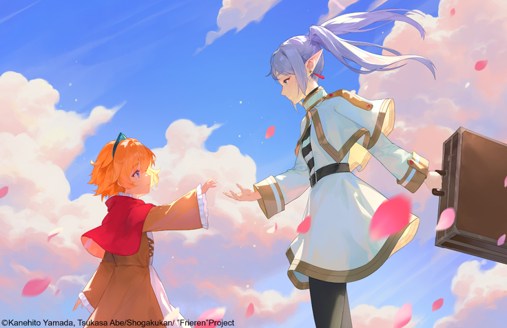 frieren and little princess (sousou no frieren and 1 more)