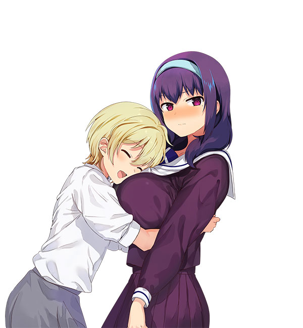 harumi hana and ichihara chiaki (sekai de ichiban oppai ga suki!) drawn by konbu_wakame